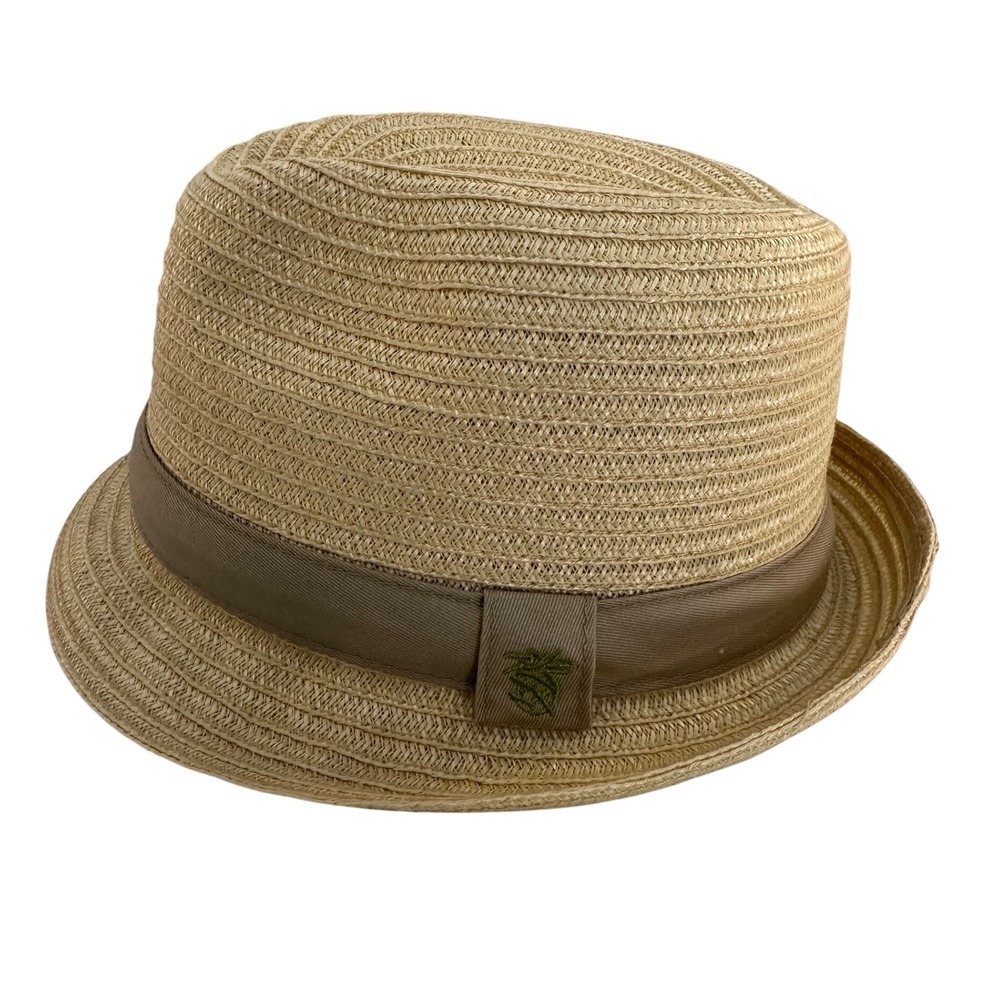 Cubavera Men's Tan Woven Straw Fedora Hat L/XL